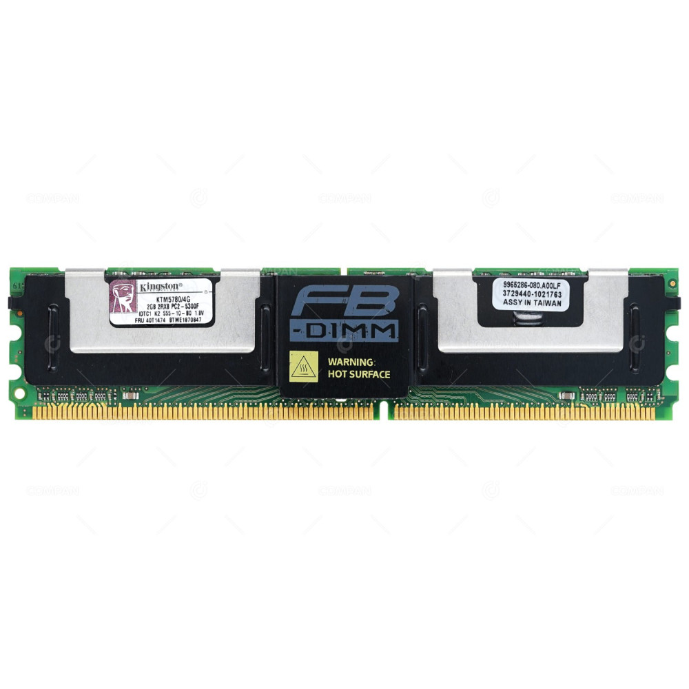 KTM5780-4G KINGSTON MEMORY 2GB 2RX8 PC2 5300F DDR2 KTM5780/4G